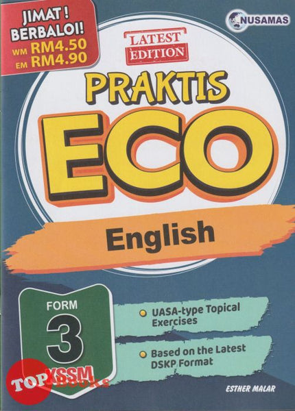 [TOPBOOKS Nusamas] Praktis ECO English Form 3 KSSM (2024)