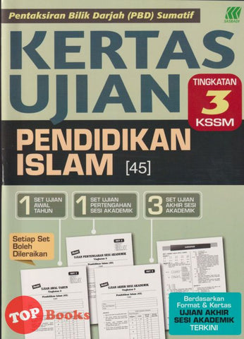 [TOPBOOKS Sasbadi] Kertas Ujian PBD Sumatif Pendidikan Islam Tingkatan 3 KSSM (2024)