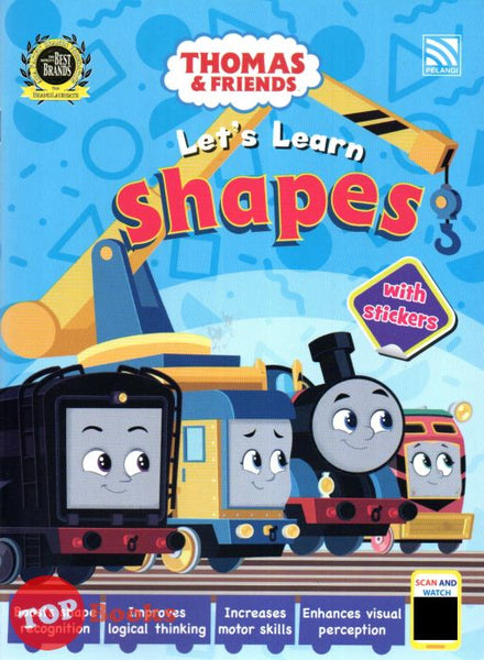 [TOPBOOKS Pelangi Kids] Thomas & Friends Let's Learn Shapes With Stickers