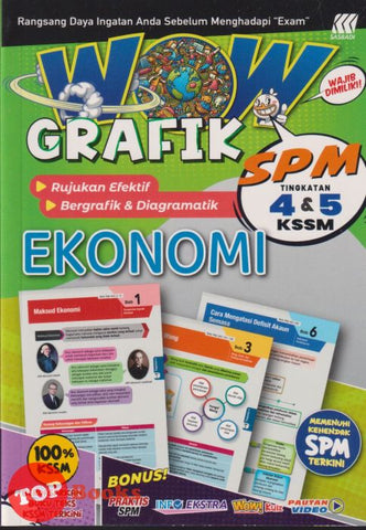 [TOPBOOKS Sasbadi] Wow Grafik SPM Ekonomi Tingkatan 4 5 KSSM (2025)