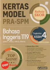[TOPBOOKS Sasbadi] Kertas Model Pra SPM Rahsia Skor Bahasa Inggeris 1119 Tingkatan 4 KSSM (2025)