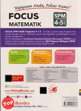 [TOPBOOKS Pelangi] Focus SPM Matematik Tingkatan 4 5 KSSM (2025)
