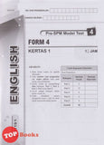 [TOPBOOKS Cemerlang] Transformasi Smart Kertas Model Pra SPM English CEFR Aligned Form 4 KSSM (2025)