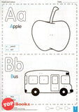 [TOPBOOKS Gururimau Kids] Preschool Copy Colouring With Colour Key Alphabet Aa Zz