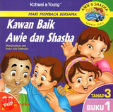 [TOPBOOKS Kohwai Kids] Mari Membaca Bersama Kawan Baik Awie Dan Shasha Tahap 3 Buku 1