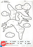 [TOPBOOKS Gururimau Kids] Preschool Copy Colouring With Colour Key abc Small Letters