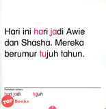 [TOPBOOKS Kohwai Kids] Mari Membaca Bersama Selamat Hari Jadi, Awie Dan Shasha! Tahap 2 Buku 1