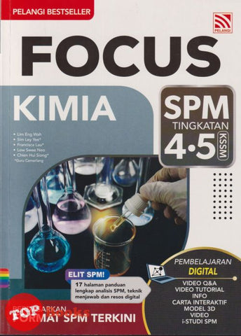 [TOPBOOKS Pelangi] Focus SPM Kimia Tingkatan 4 5 KSSM (2025)