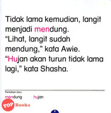 [TOPBOOKS Kohwai Kids] Mari Membaca Awie Dan Shasha Terperangkap Di Dalam Hujan Tahap 3 Buku 2