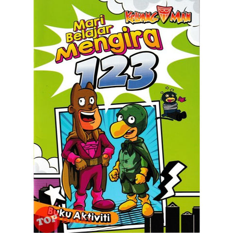 [TOPBOOKS Pinko Kids] Keluang Man Mari Belajar Mengira 123 Buku Aktiviti (2025)