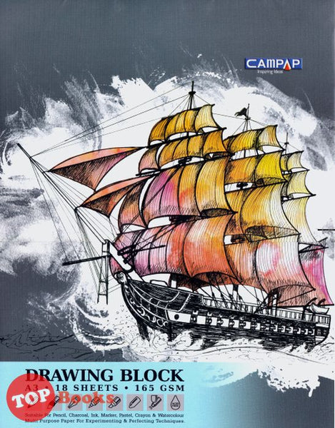 [TOPBOOKS CAMPAP] Drawing Block A3 CA3617 (Ship)