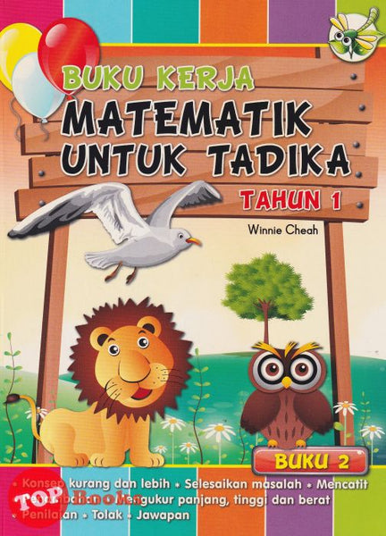 [TOPBOOKS GreenTree Kids] Buku Kerja Matematik Untuk Tadika Tahun 1 Buku 2