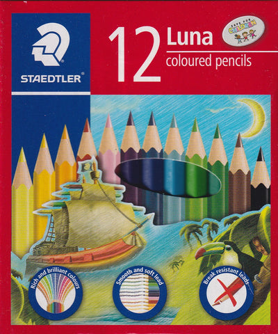 [TOPBOOKS Staedtler] Luna Coloured Pencils 12 Colours (Short)