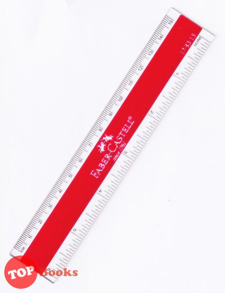 [TOPBOOKS Faber-Castell] Plastic Straight Ruler 6 inch x 15 cm