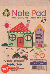 [TOPBOOKS SBS] Recycle A7 Kraft Note Pad (Home)