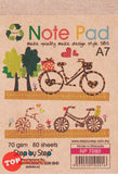 [TOPBOOKS SBS] Recycle A7 Kraft Note Pad (Bicycle)
