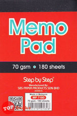[TOPBOOKS SBS] Memo Pad 180 Sheets (Red)