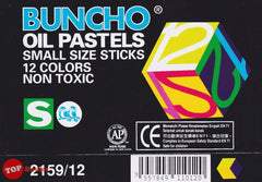 [TOPBOOKS Buncho] Oil Pastels Small Size Sticks (12 Colours)