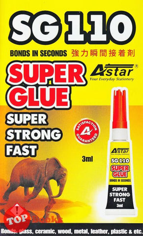 [TOPBOOKS AStar] Bonds In Seconds SG-110 Super Glue (3 ml)