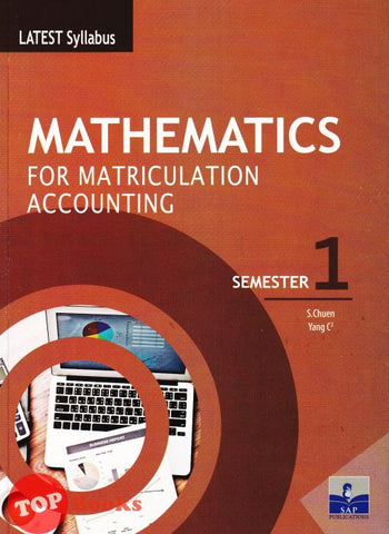 [TOPBOOKS SAP] Latest Syllabus Mathematics (Accounting) For Matriculations Semester 1 (2022)