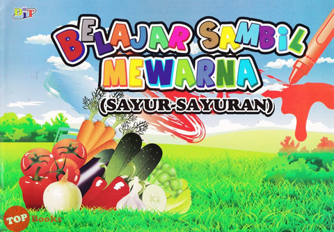 [TOPBOOKS Dunia Ilmu Tijarah Kids] Belajar Sambil Mewarna (Sayur-Sayuran)