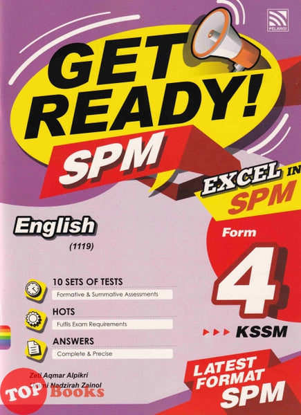 [TOPBOOKS Pelangi] Get Ready SPM English Form 4 KSSM (2021)