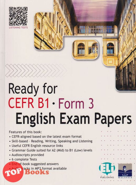 [TOPBOOKS SAP] Ready For CEFR B1 Form 3 English Exam Papers (2021)