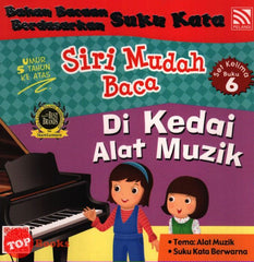 [TOPBOOKS Pelangi Kids] Siri Mudah Baca Set Kelima Buku 6 Di Kedai Alat Muzik