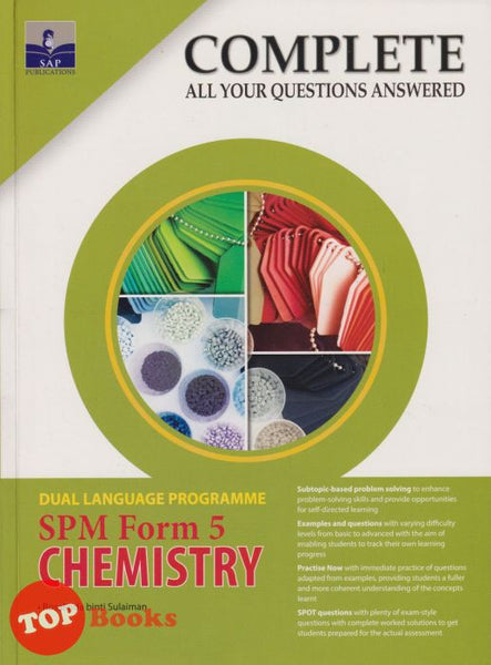 [TOPBOOKS SAP] Complete All Your Questions Answered DLP SPM Chemistry Form 5 (2022)