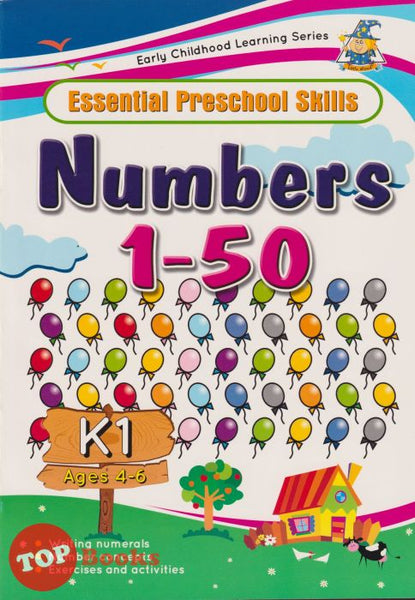 [TOPBOOKS Wizard Kids] Essential Preschool Skills Numbers 1-50 Ages 4-6