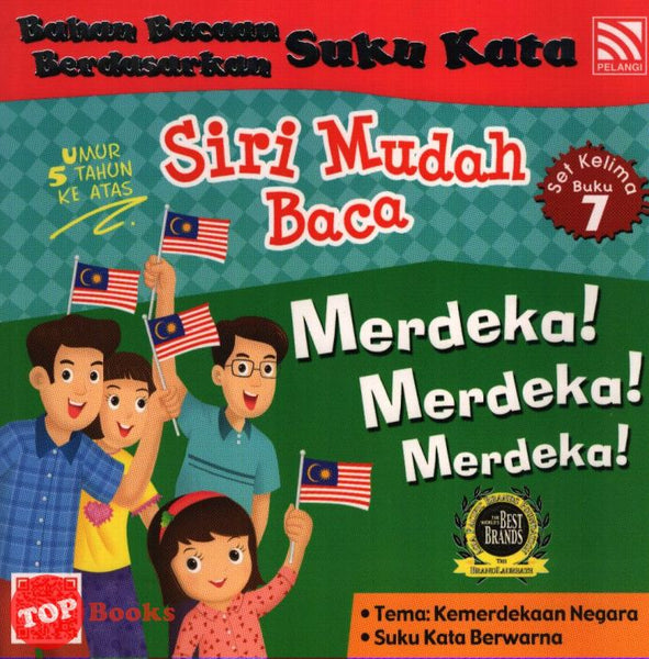 [TOPBOOKS Pelangi Kids] Siri Mudah Baca Set Kelima Buku 7 Merdeka Merdeka Merdeka (2021)