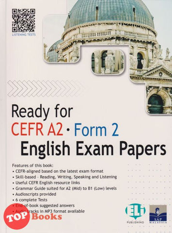 [TOPBOOKS SAP] Ready For CEFR A2 Form 2 English Exam Papers (2021)