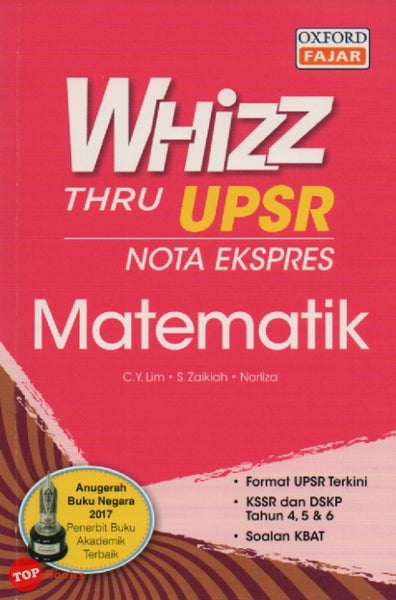 [TOPBOOKS Oxford Fajar] Whizz Thru UPSR Nota Ekspres Matematik