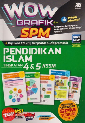 [TOPBOOKS Sasbadi] Wow Grafik SPM Pendidikan Islam Tingkatan 4 5 (2023)