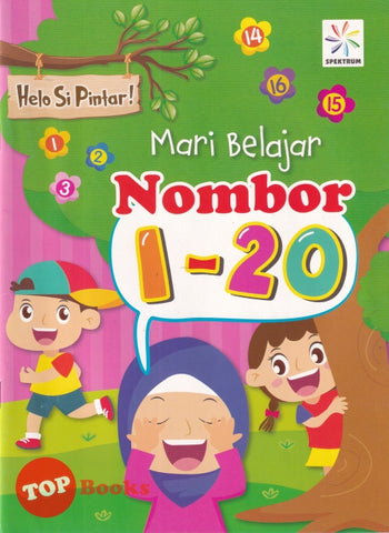 [TOPBOOKS Spektrum Kids] Helo Si Pintar Mari Belajar Nombor 1-20