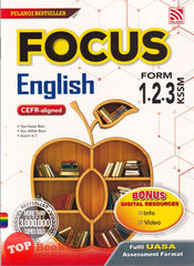 [TOPBOOKS Pelangi] Focus English CEFR aligned Form 1 2 3  KSSM (2023)