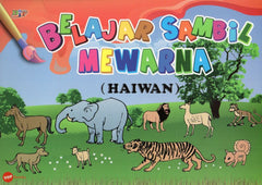 [TOPBOOKS Dunia Ilmu Tijarah Kids] Belajar Sambil Mewarna (Haiwan)