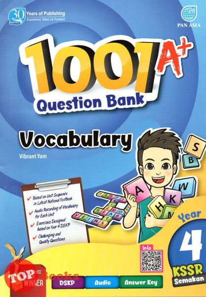 [TOPBOOKS Pan Asia] 1001 A+ Question Bank Vocabulary Year 4 KSSR Semakan (2021)