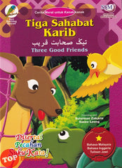 [TOPBOOKS SSM Kids] Cerita Moral Untuk kanak Kanak Tiga Sahabat Karib Dwibahasa