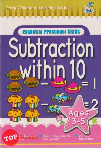 [TOPBOOKS Wizard Kids] Essential Preschool Skills Subtraction within 10 Ages 3-5