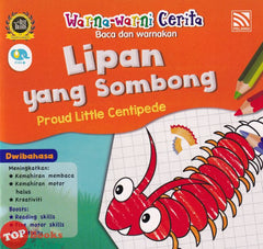 [TOPBOOKS Pelangi Kids] Warna-Warni Cerita Lipan Yang sombong (Malay & English) 2022