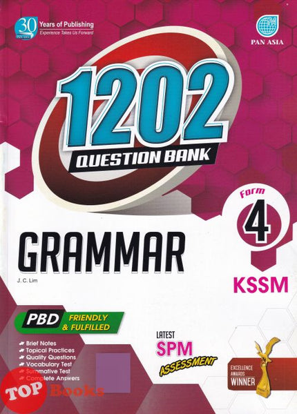 [TOPBOOKS Pan Asia] 1202 Question Bank Grammar Form 4 KSSM (2022)