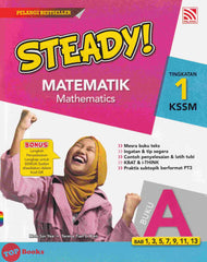 [TOPBOOKS Pelangi] Steady! Matematik Tingkatan 1 Buku A KSSM Dwibahasa (2021)