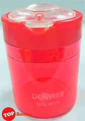 [TOPBOOKS Dolphin] Pencil Sharpener Double Holes (Red)