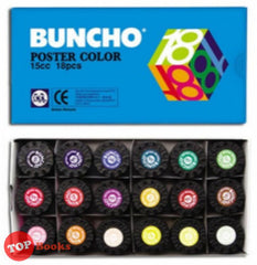 [TOPBOOKS Buncho] Poster Color 15 cc 18 Colours