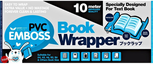 [TOPBOOKS Unicorn] PVC EMBOSS Book Wrapper UBW-C450 X 10M