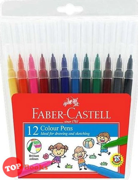 [TOPBOOKS Faber-Castell] 12 Colour Pens Fine Tip