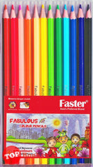 [TOPBOOKS Faster] Fabulous Colour Pencils (12 Colours)