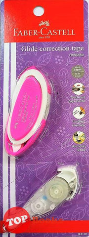 [TOPBOOKS Faber-Castell] Glide Correction Tape Refillable (Pink)