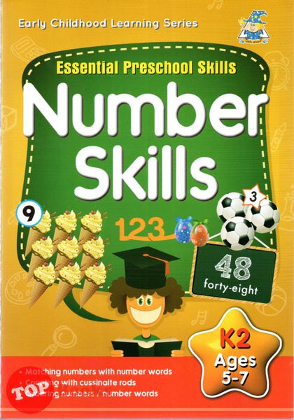 [TOPBOOKS GreenHill Kids] Essential Preschool Skills Number Skills Ages 5-7 (2021)